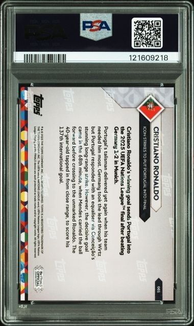 PSA10 2025 TOPPS NOW UEFA NATIONS LEAGUE 1 CRISTIANO RONALDO | eBay