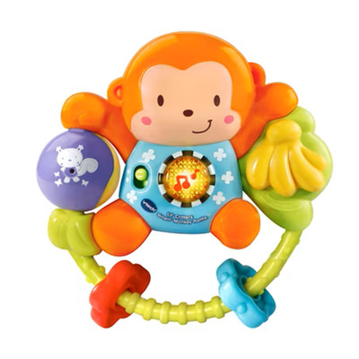 VTech Lil' Critters Singin' Monkey Rattle, Electronic Baby Rattle