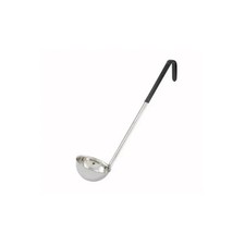 Winco LDC-6 6 oz. Stainless Steel Ladle w/ Black Handle