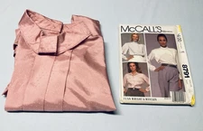 Mccall's Sewing Pattern  8791 Womens Size 10, Plus A Completed Blouse