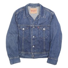 Veste En Jean Bleue LEVI'S Pour Hommes XL En Coton À Bouton Classique