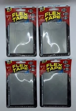 4-Packs Clear Flex Tape Minis As Seen On TV 3 in x 4 in Waterproof Repair NEW