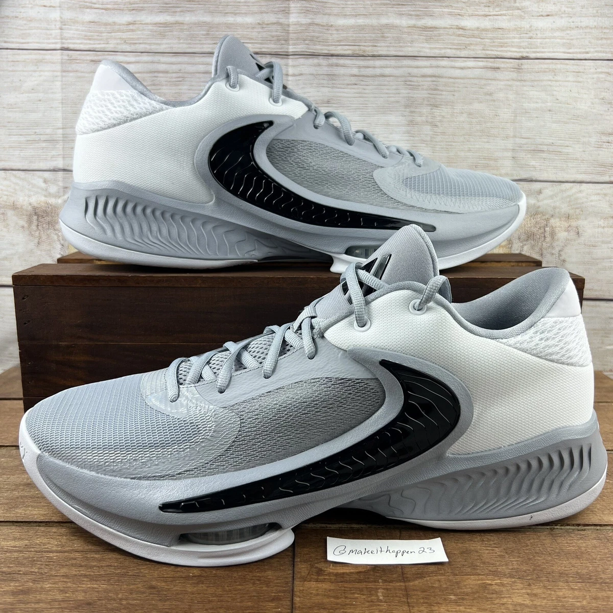Nike Zoom Freak 4 TB Wolf Grey Black for Sale | Authenticity