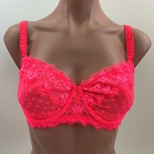 Victoria's Secret Dream Angels Push Up Without Padding Bra Neon Pink 32DD NWT