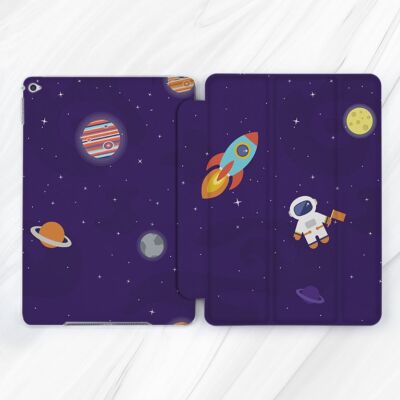 Cute Astronaut Galaxy Planets Case For iPad 10.2 Pro 13 11 Air 13 10.9 A16 Mini