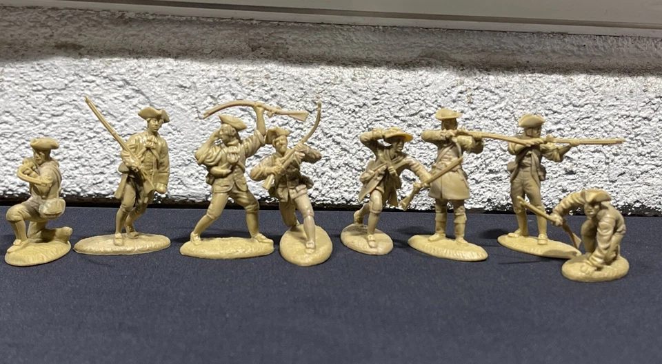 BARZSO Of Battle Of Lexington American Militia Playset Figures Lot Of 8 - Image 2 of 4