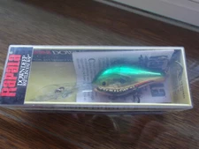 Hard to Find Rapala Deep Rattlin Fat Rap DRFR-5 GSD Green Shad Finland Made