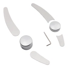 Frame Insert Trim Plate & Pivot Bolt Cover Fit For Harley Softail Deluxe 00-07