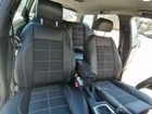 Complete set black Alcantara leather car seat covers universal for white stitches