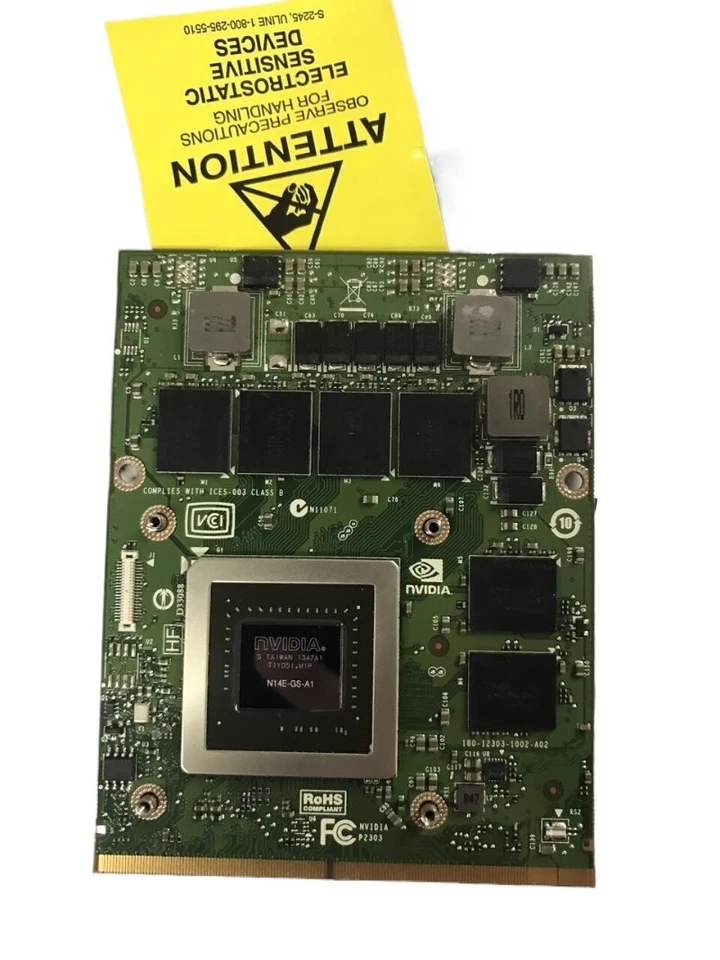 nVIDIA Quadro K3100M 4GB Video Card HP 8740W 8760W 180-12053-1002-A02 - Image 3 of 4