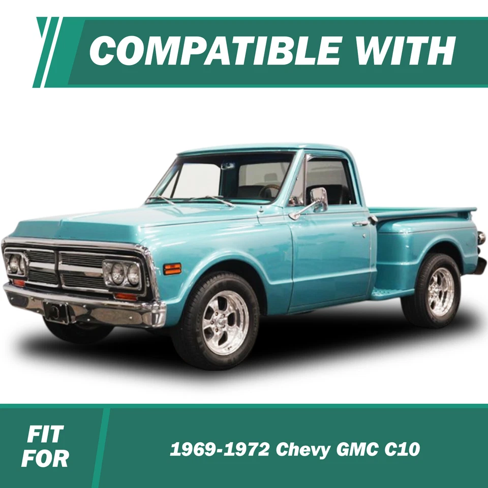 For 1969-1972 Chevy/GMC C10 Radiator Filler Panels Smooth Steel 3-Piece Kit New - Image 3 of 4