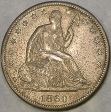 1860 Seated Liberty US Half Dollars for sale | eBay