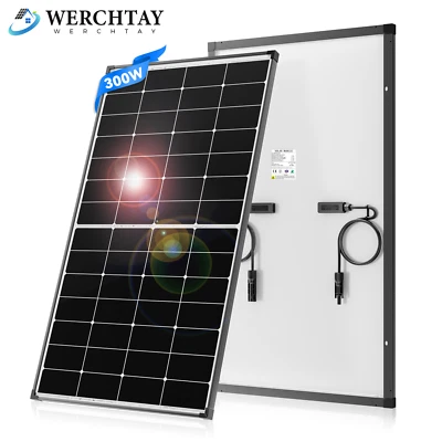 300W Watt Mono Solar Panel 12V Caravan RV Off Gird Battery Charging Power Boat