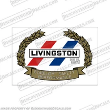 Fits Livingston Boat Co. Decal 7" x 10"