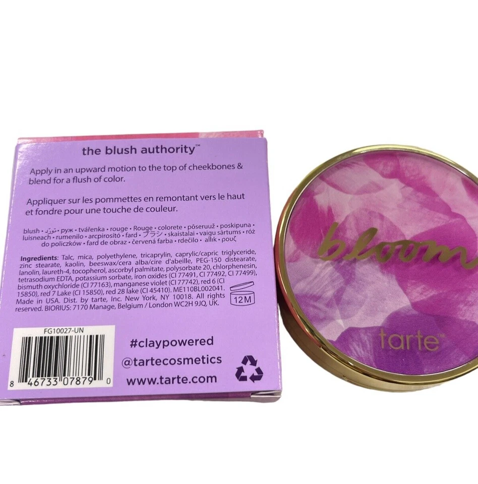 Rubor Tarte Amazonian Clay 12 horas 0,2 OZ nuevo en caja Foto 2 de 2