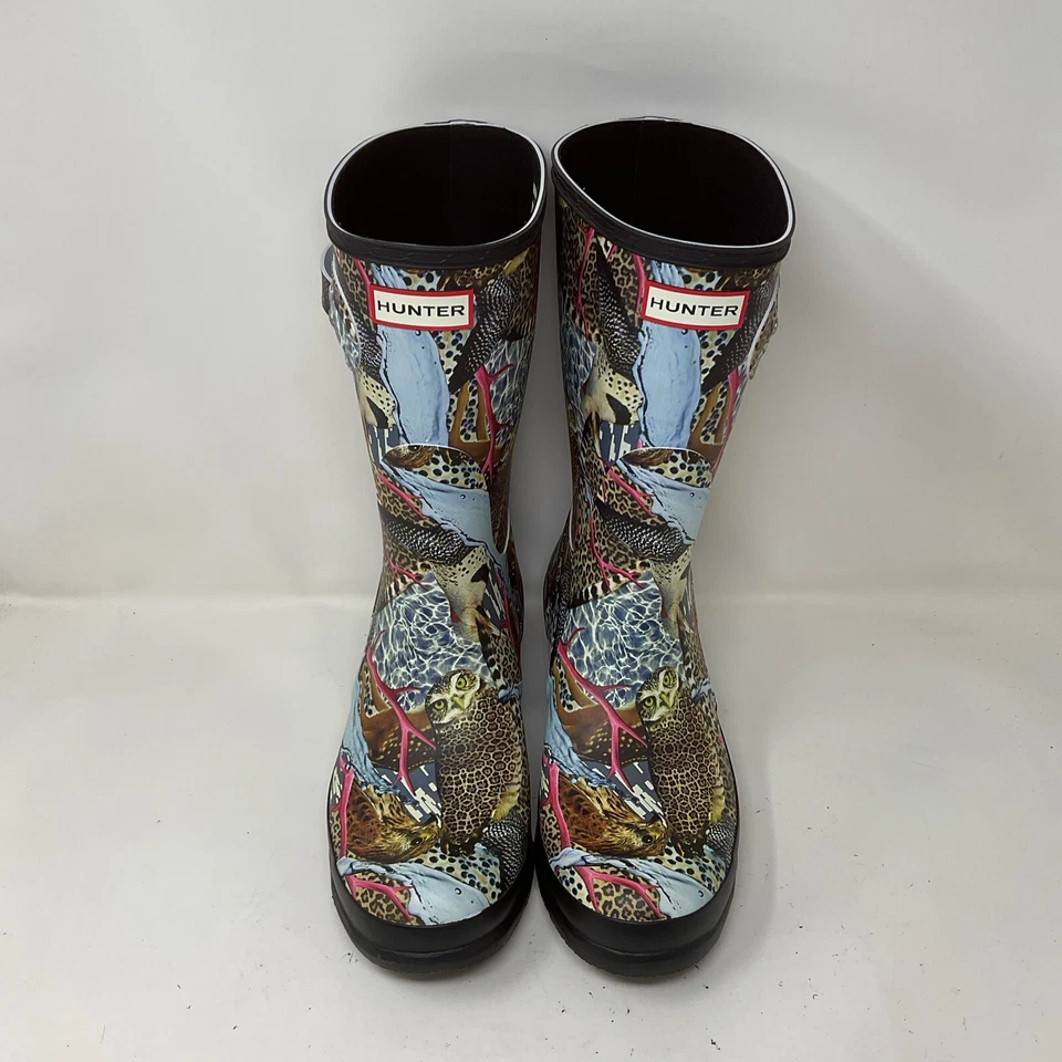 Botas de chuva femininas Hunter e Matt Maitland estampa de coruja tamanho 11 femininas 9,5 masculinas - Imagem 4 de 4