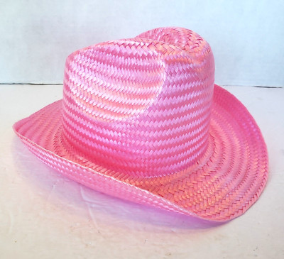 Pink Cowboy Hat Fits Large Doll or Small Child 18 inch head circumference