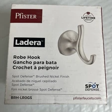 Pfister Ladera Robe Hook in Spot Defense Brushed Nickel