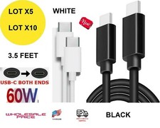 LOT Type USB C to USB C 3.0 Cable 5A FAST Charger Cord for IPAD MacBook Pro Air