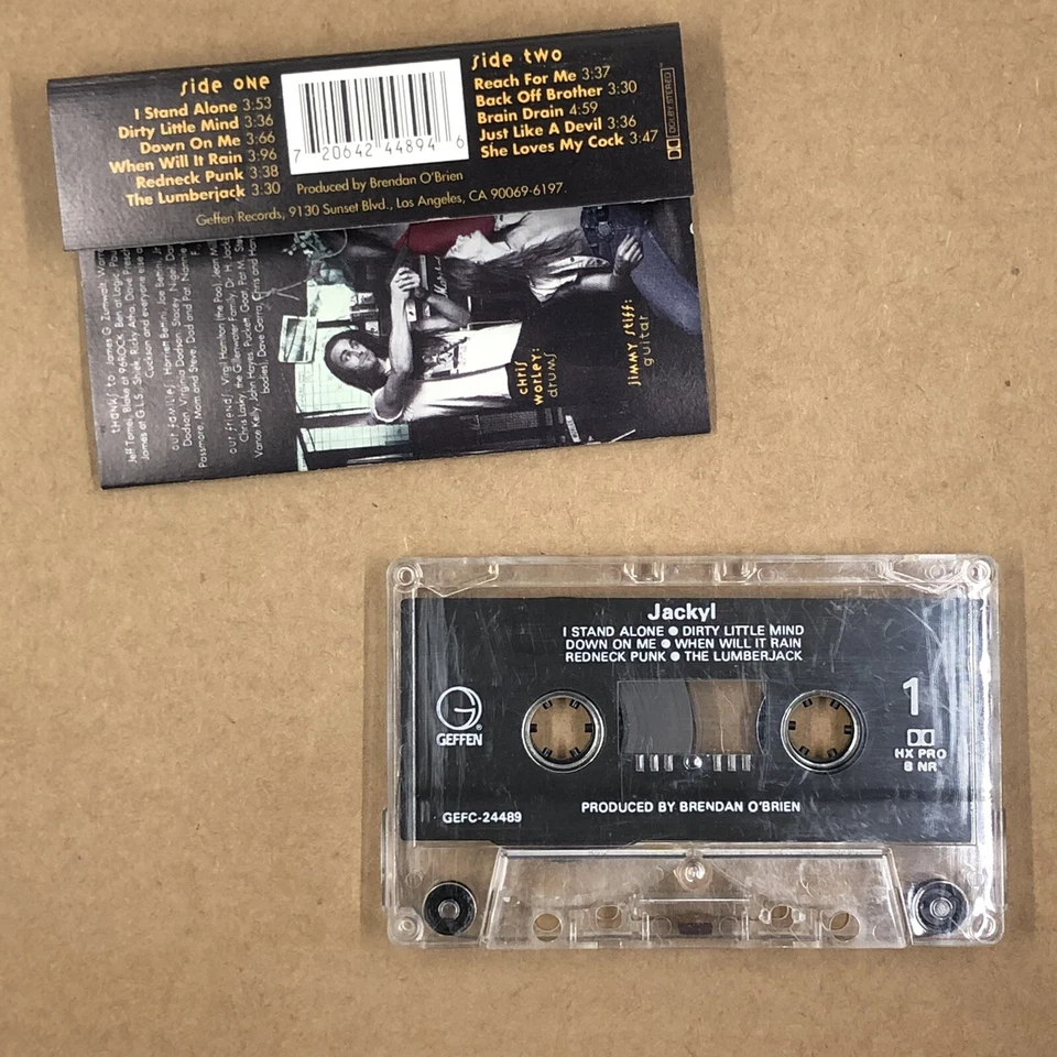 JACKYL Cassette Tape 90s Metal Glam DEBUT ALBUM THE LUMBERJACK I STAND ALONE Foto 2 de 4