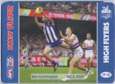 2022 TEAMCOACH FOOTY FLIPZ - FF-12 CUNNINGTON, LARKEY, ZURHAAR (NORTH MELBOURNE)