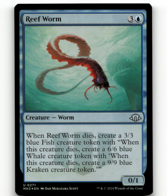 FOIL - MTG Reef Worm #271 - Modern Horizons 3 | eBay