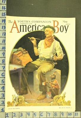 1933 MUSIC BOX CRANK ORGAN GRINDER MONKEY CIRCUS ILLUS WILKINSON COVER RM47