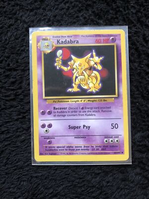 Kadabra Pokemon Card 1995 32/102 Great Condition Base Set | eBay