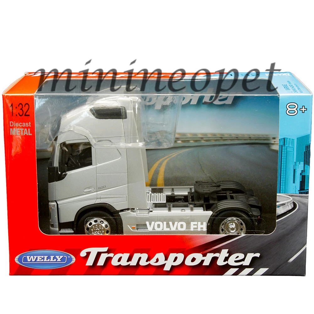 WELLY TRANSPORTER VOLVO FH TRUCK TRACTOR 1 32 DIECAST MODEL SILVER