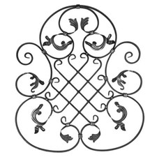 Wrought Iron Ornament Iron Forged 800x700mm Mesh for Railing Fence Gate