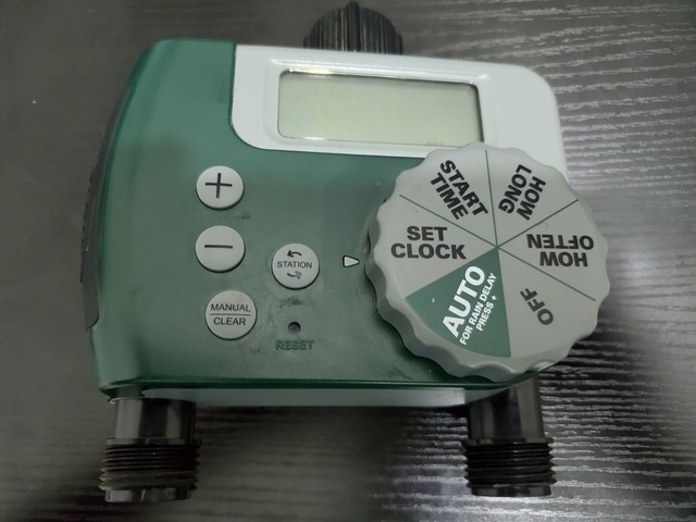 Orbit 58910 Programmable Hose Faucet Watering Timer 2 Outlet Green EBay