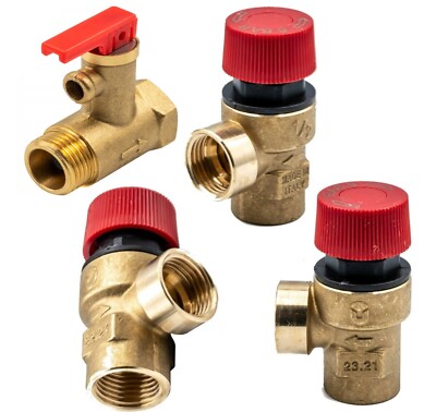 Sicherheitsventil Membran 1/2'' und 3/4'' IG, IG AG Heizungsinstallation