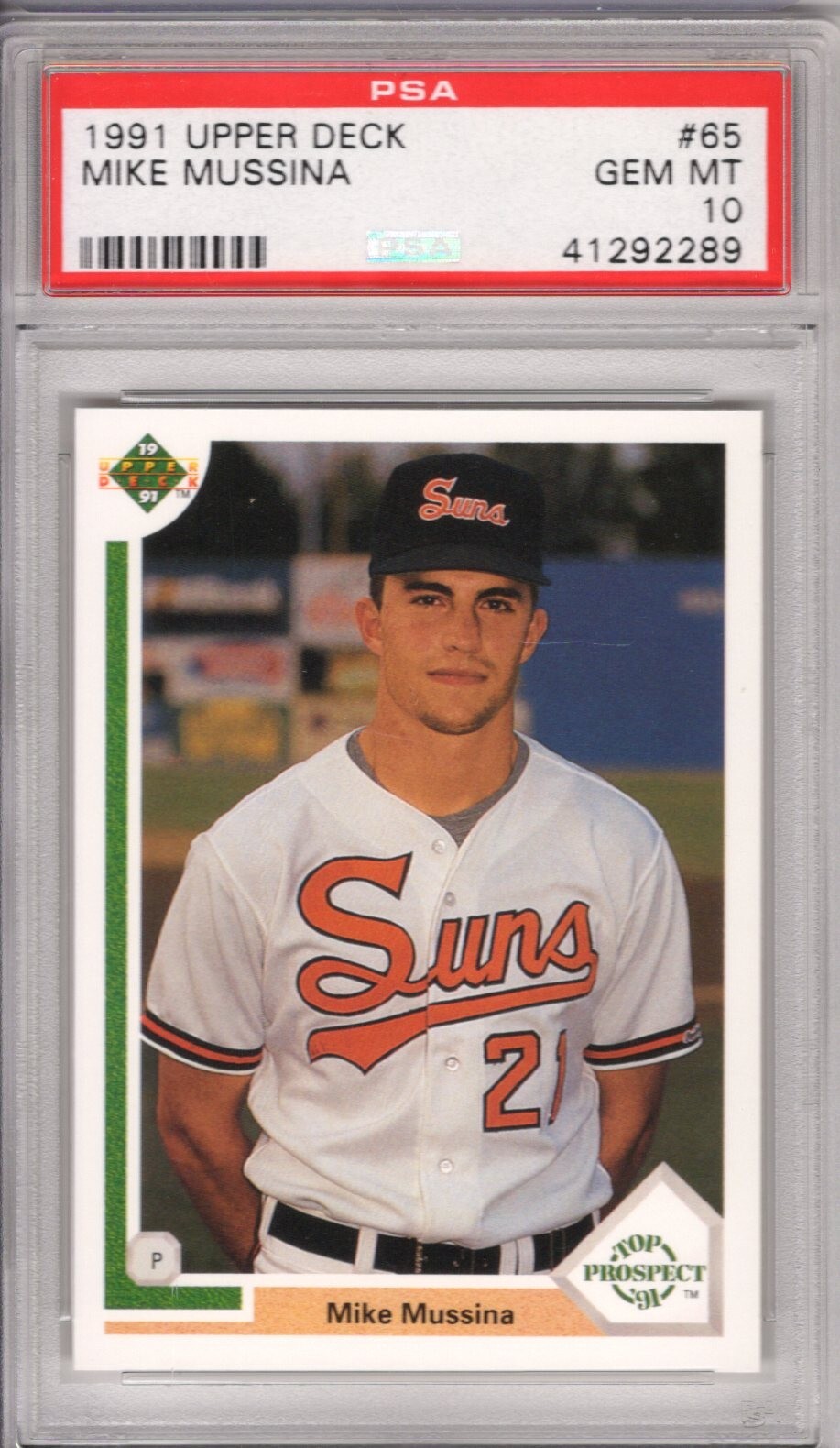1991 Upper Deck Mike Mussina PSA 10 GEM MINT # 65 RC Rookie