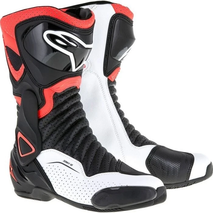Alpinestars SMX Plus v2 Vented Boots Black White Red Size 38