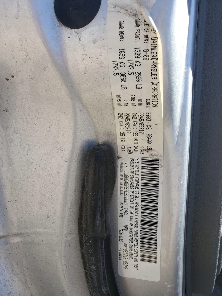 Conjunto de eje trasero Jeep Commander 2006-2010 (relación Chrysler 8-1/4" 3,73) Foto 2 de 3