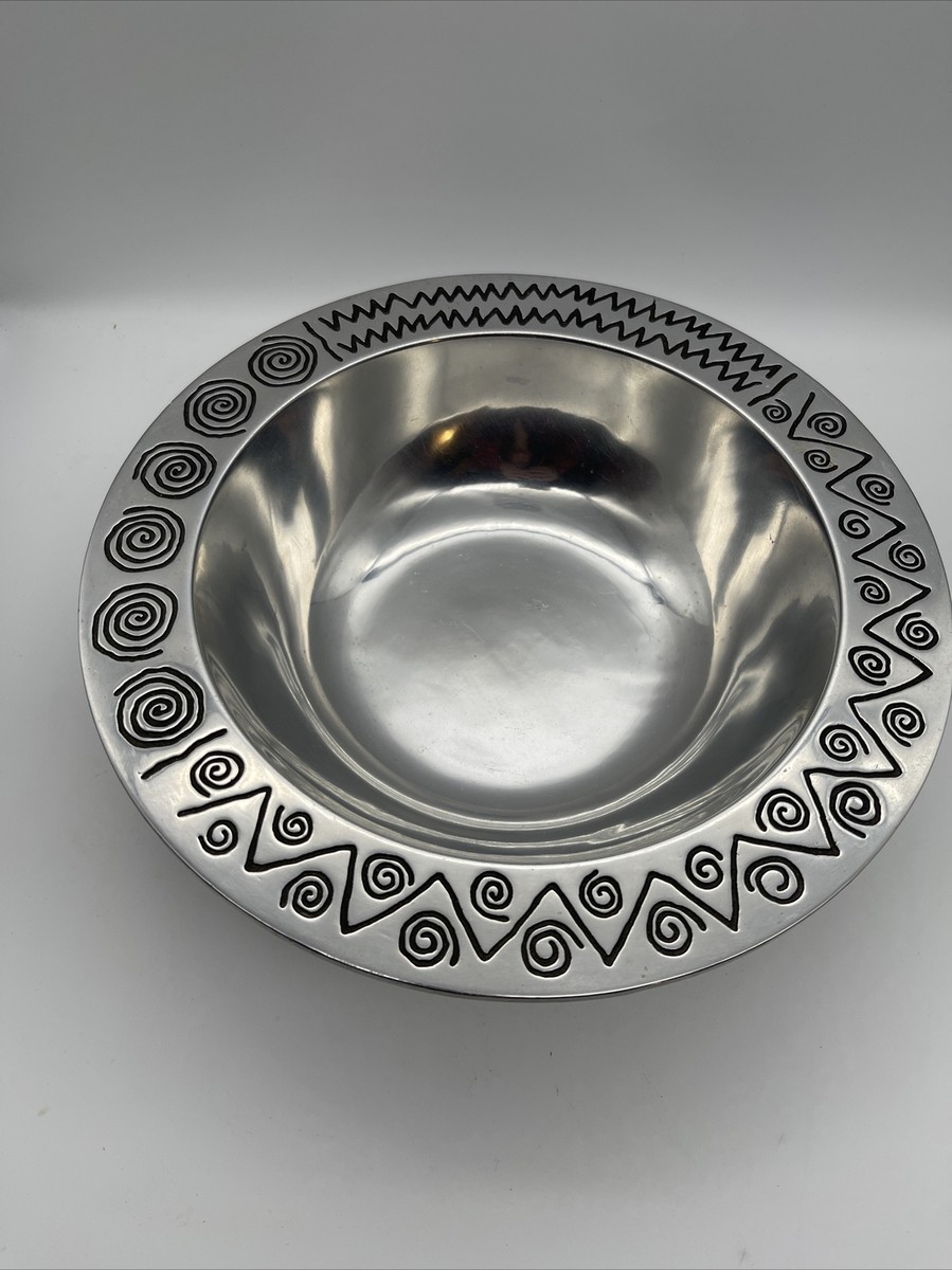 Wilton Armetale RWP Reggae Pewter Bowl Large Serving Dish 12.5