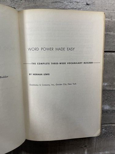 1949 Antique Vocabulary Book "Word Power Made Easy" - Picture 5 of 10