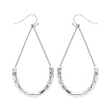 Teardrop Dangle Drop Earrings Sterling Silver
