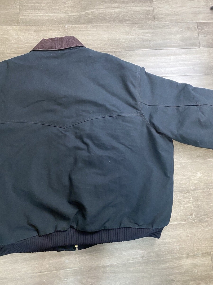 Vintage Carhartt Mens Large Santa Fe Jacket Black Red Vintage Carhartt Mens Large Santa Fe Jacket Black Red