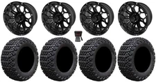 LSI Hercules 14" Golf Wheels Gloss Bk 23" X-Trail Tires Yamaha
