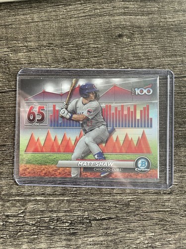 2024 Bowman - Bowman Scouts Top 100 #BTP-65 Matt Shaw (RC) - Chicago Cubs