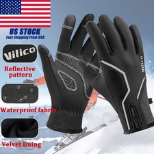 Winter Warm Thermal Running Gloves Men Women Ladies Boys Junior Cycling Walking