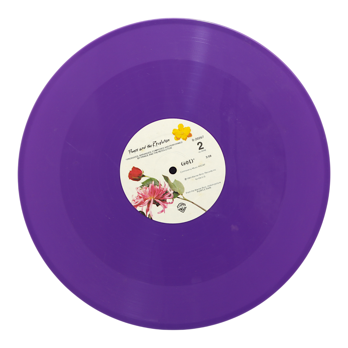 Prince Purple Rain PROMO MAXI SINGLE 12 Inch Purple Vinyl Warner