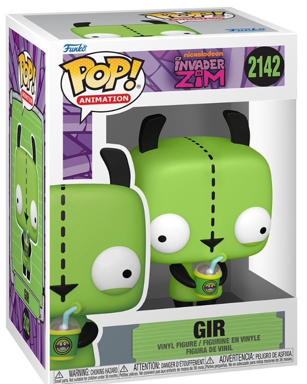 Funko Invader Zim POP! Animation GIR Vinyl Figure #2142 | eBay