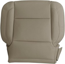 Driver or Passenger Side Bottom Replacement Leather Seat Cover Tan Compatible wi