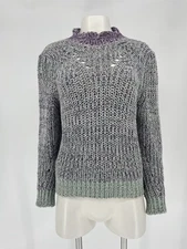 ISABEL MARANT ÉTOILE Lotiya Sweater Pullover Knit Italy Purple Green Sz 40 Small