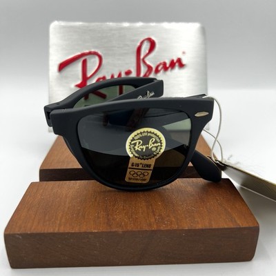 N.O.S. VINTAGE SUNGLASSES RAY BAN WAYFARER II FOLDING MATTE FRAME BAUSCH LOMB BL