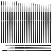 Giantree 30 Pcs Tiny Detail Paint Brushes Set, Micro Small Paint Brush with 3...