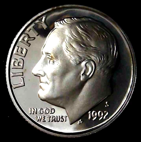 1992-S 10C Roosevelt Dime GDC Proof 90% Silver 26lstt0109