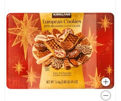 2 Packs Kirkland Signature European Cookies with Belgian Chocolate 49.4 oz Each